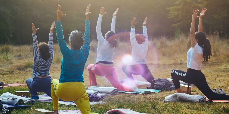 Prescription Drug Rehab Yoga Session